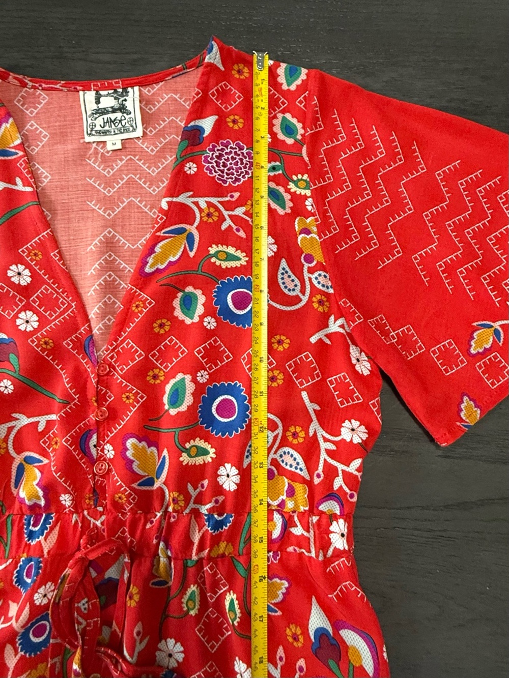 JAASE ANTHROPOLOGIE Maxi Dress Sz M Sweet Escape Ashland Boho Hippie Cottage - Picture 9 of 12